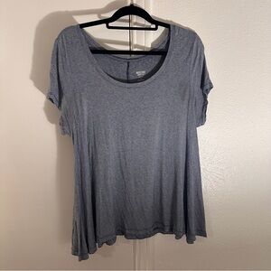 Target Navy Blue and White Heathered Short Sleeve Tee Mossimo Supply Co.